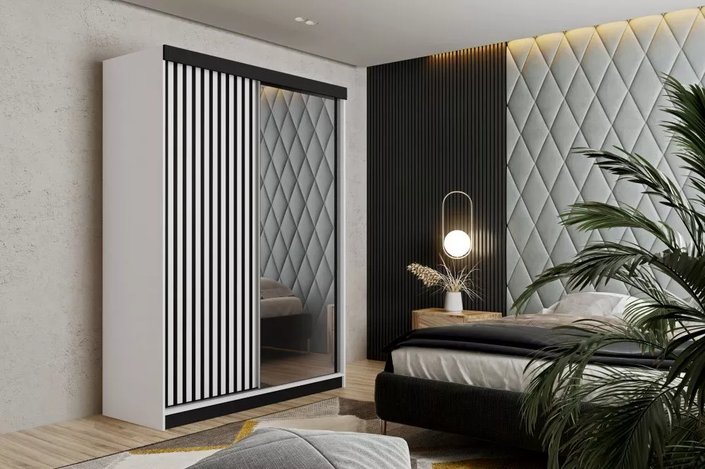 Skapis Malani Loft · Balts · 138 × 60 × 205 cm