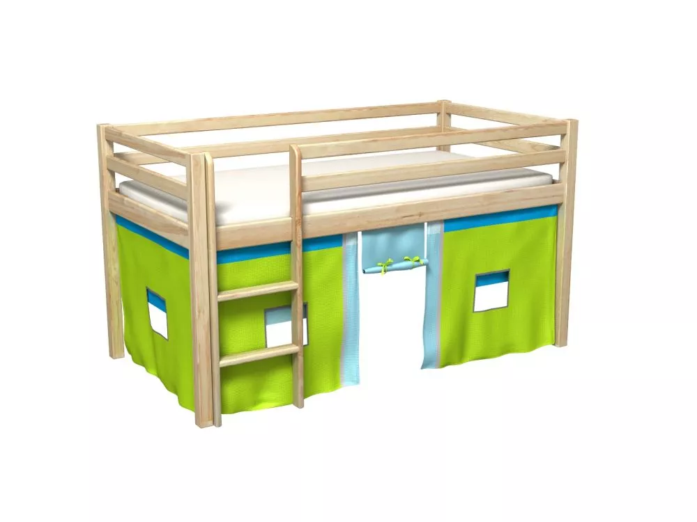 Bērnu gulta Gabi ar stelāžu Guļamvietas platums: 80 cm, Guļamvietas garums: 180 cm, · 88 × 188 × 106 cm