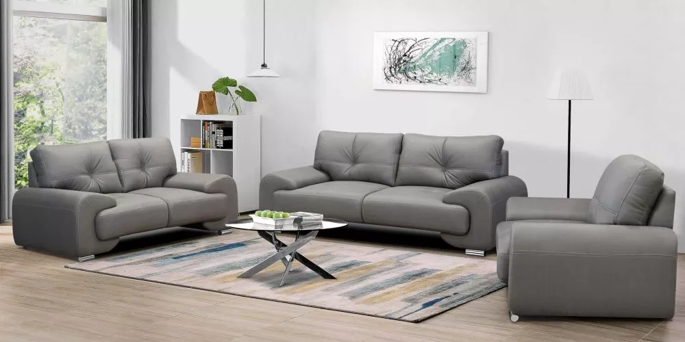 Komplekts Omega Lux New 3S+2S+1S Standard · Pelēks · 100 × 230 × 90 cm
