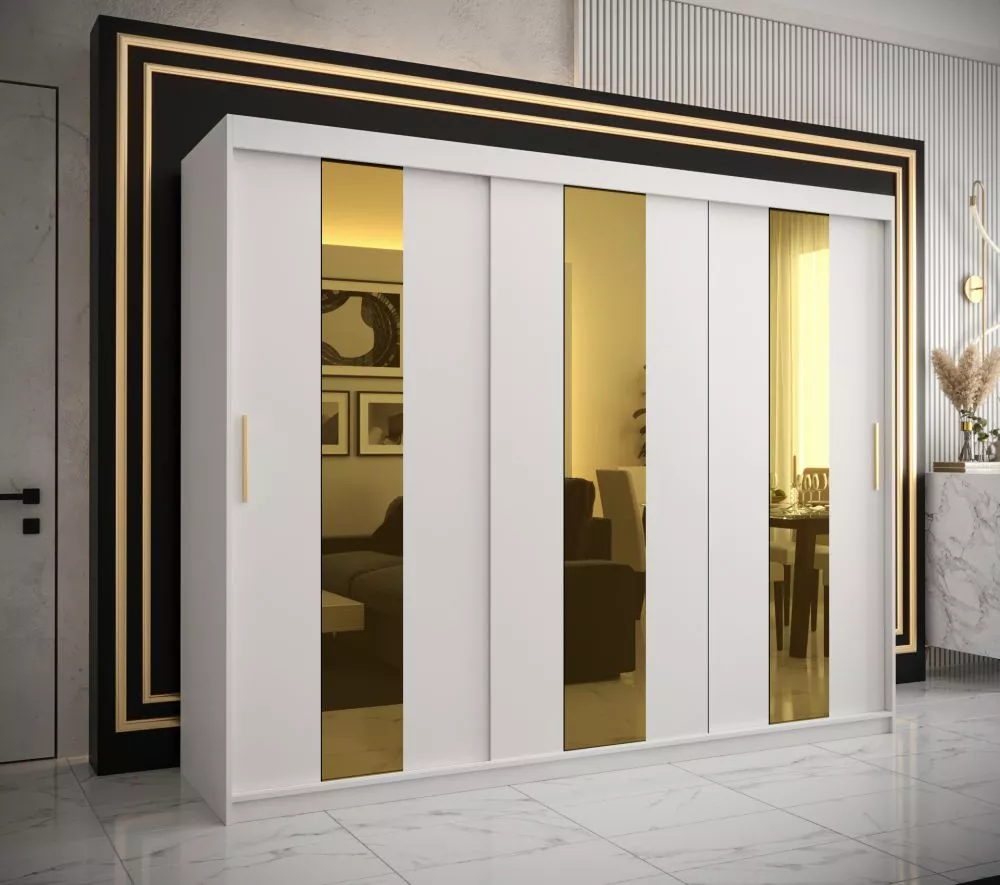 Skapis Golden Pole · Balts · 250 × 62 × 200 cm