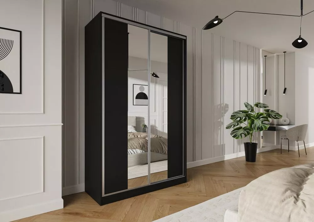 Skapis Trend 5 · Melns · 150 × 60 × 245 cm