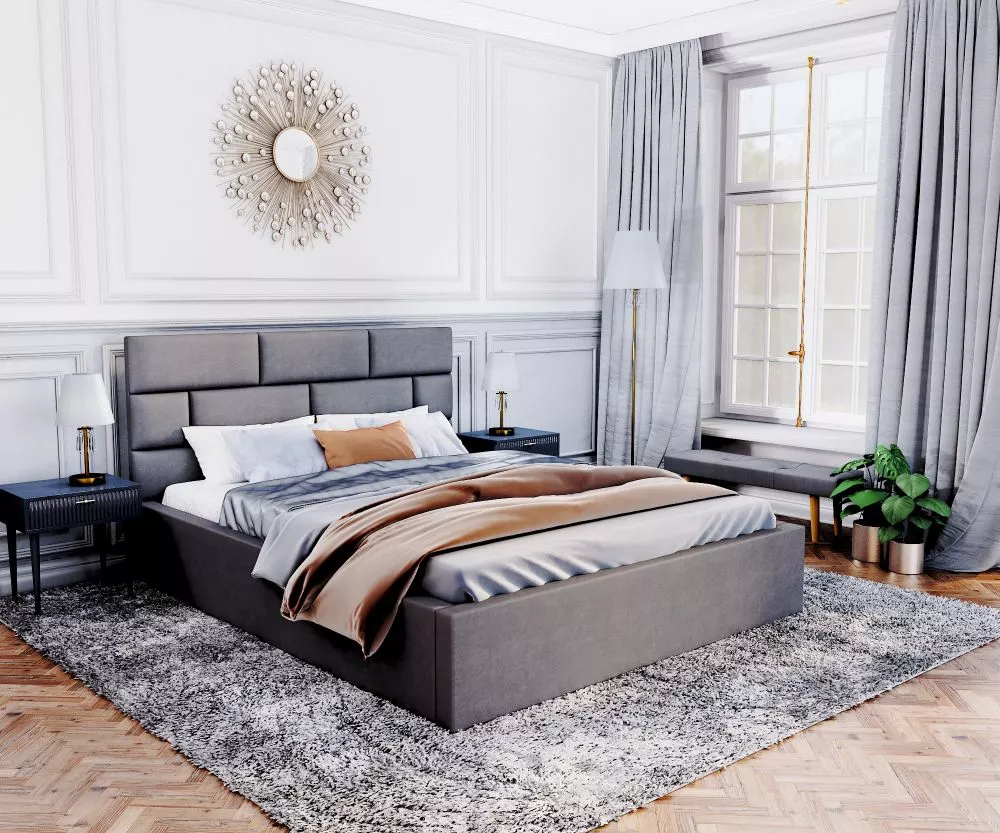 Gulta Pasadena Premium Standard ar stelāžu Guļamvietas platums: 140 cm, Guļamvietas garums: 200 cm, stelāžas tips: metāl