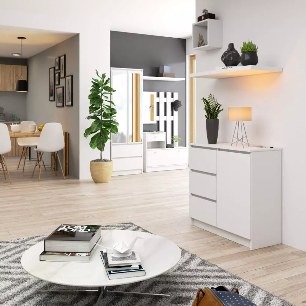 Kumode Jerry 1D3S · Balts · 80 × 35 × 77 cm
