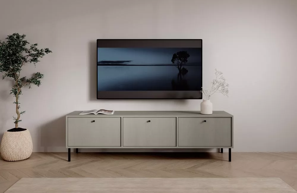 TV tumba Tili RTV3D · Zaļi pelēks · 180 × 40.8 × 50 cm