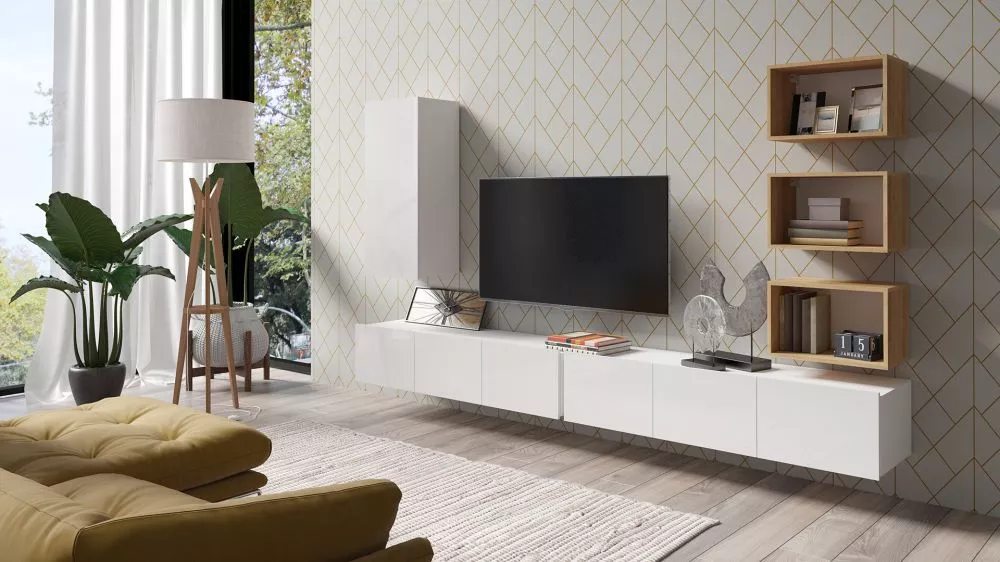 Sekcija Calabrini 36 Korpusa krāsa: balts, · 300 × 43 cm