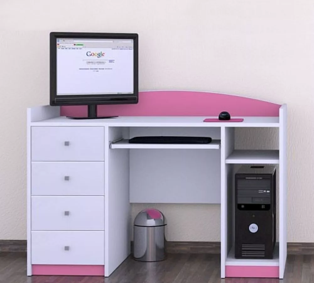Bērnu rakstāmgalds Happy B02 Maksimālais augstums: 89 cm, · 125 × 75 × 60 cm