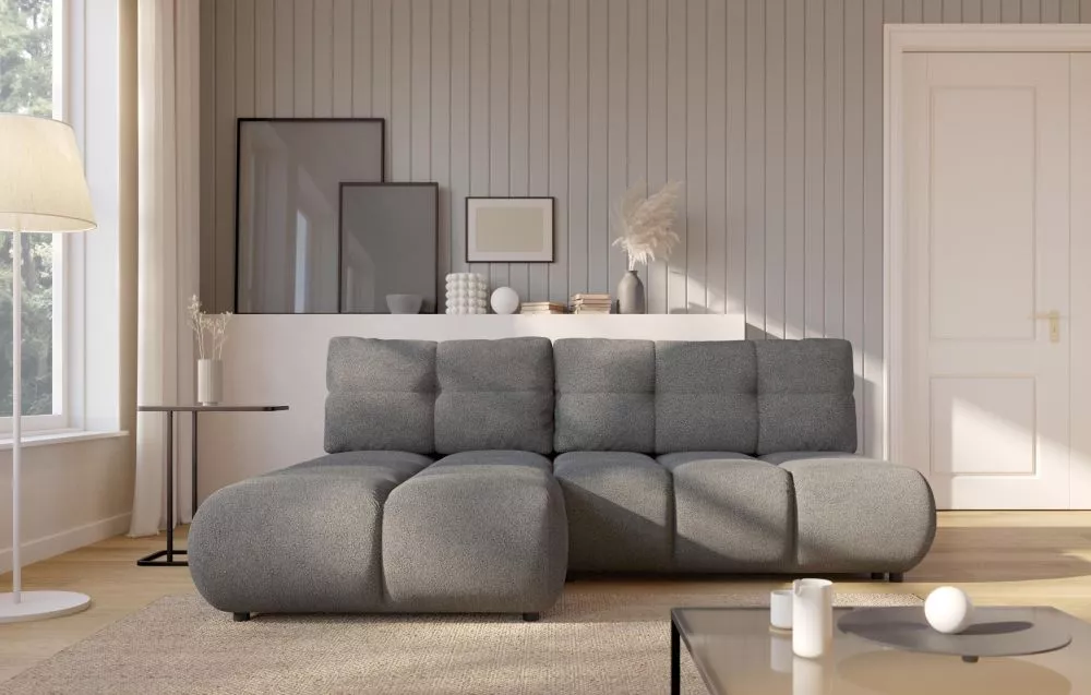 Dīvāns Milo Corner standard · Tumši pelēks · 177 × 230 × 90 cm