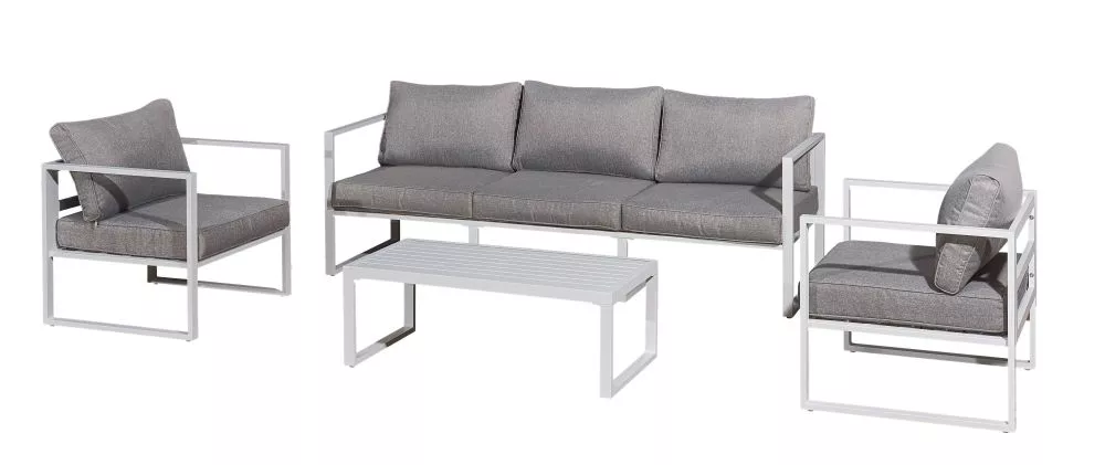 Komplekts Mostrare Grande Personu skaits: 5, Korpusa krāsa: melns, Elementu krāsa: balts, · 204 × 67 × 63 cm