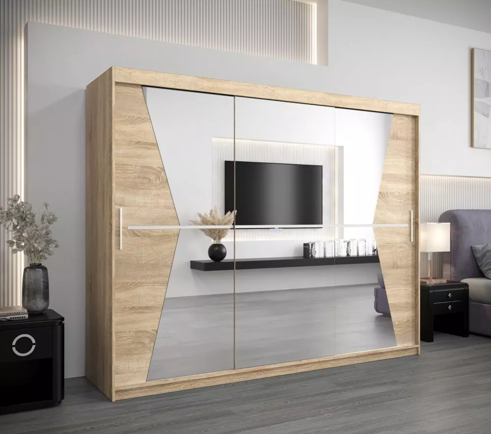 Skapis Maroko Classic · Sonoma · 250 × 62 × 200 cm