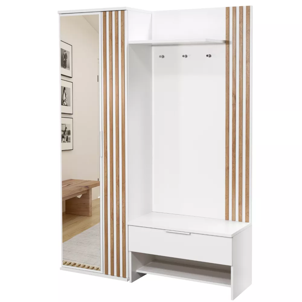 Koridora iekārta Milo 140 Lamellas · 140 × 40 × 200 cm