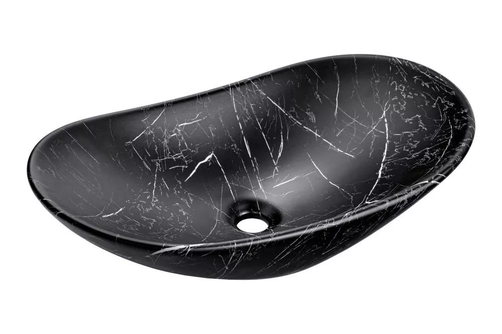 Izlietne Lena · Marmora melns · 61.5 × 36 × 15.5 cm