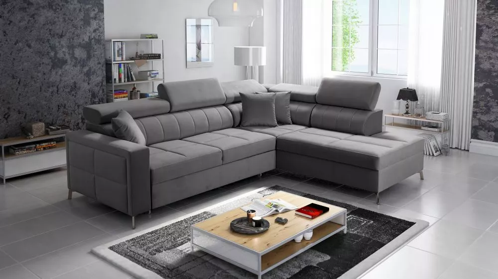 Dīvāns Side 3 Maxi Standard · Pelēks · 217 × 275 × 83 cm