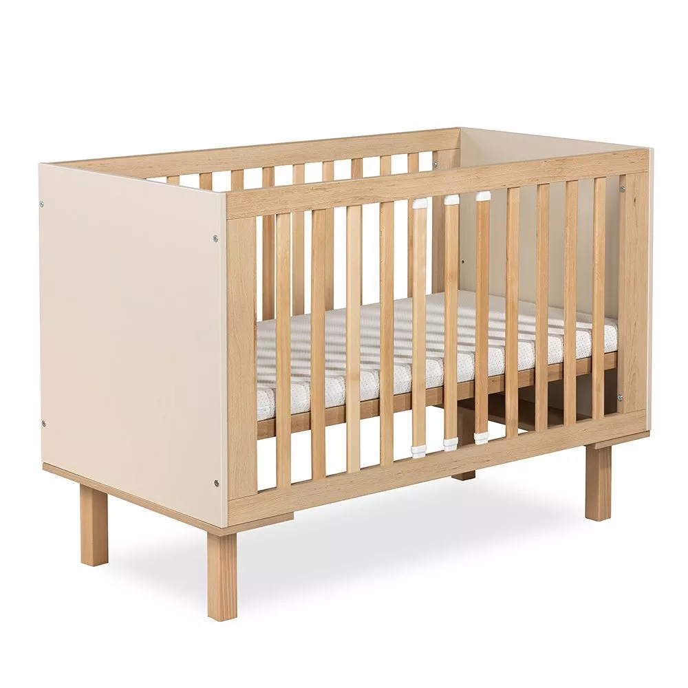 Bērnu gultiņa Laura 120x60 ar stelāžu Korpusa krāsa: dižskābardis, Guļamvietas platums: 60 cm, Guļamvietas garums: 120 c