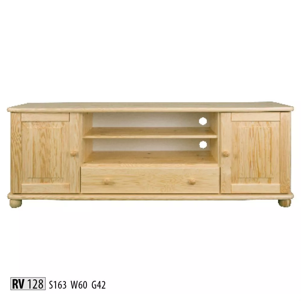TV tumba RV 128 · Priede · 163 × 42 × 60 cm