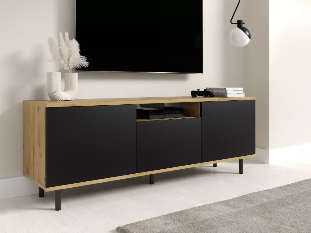 TV tumba Logan RTV Lux ar LED · 150 × 40 × 54 cm