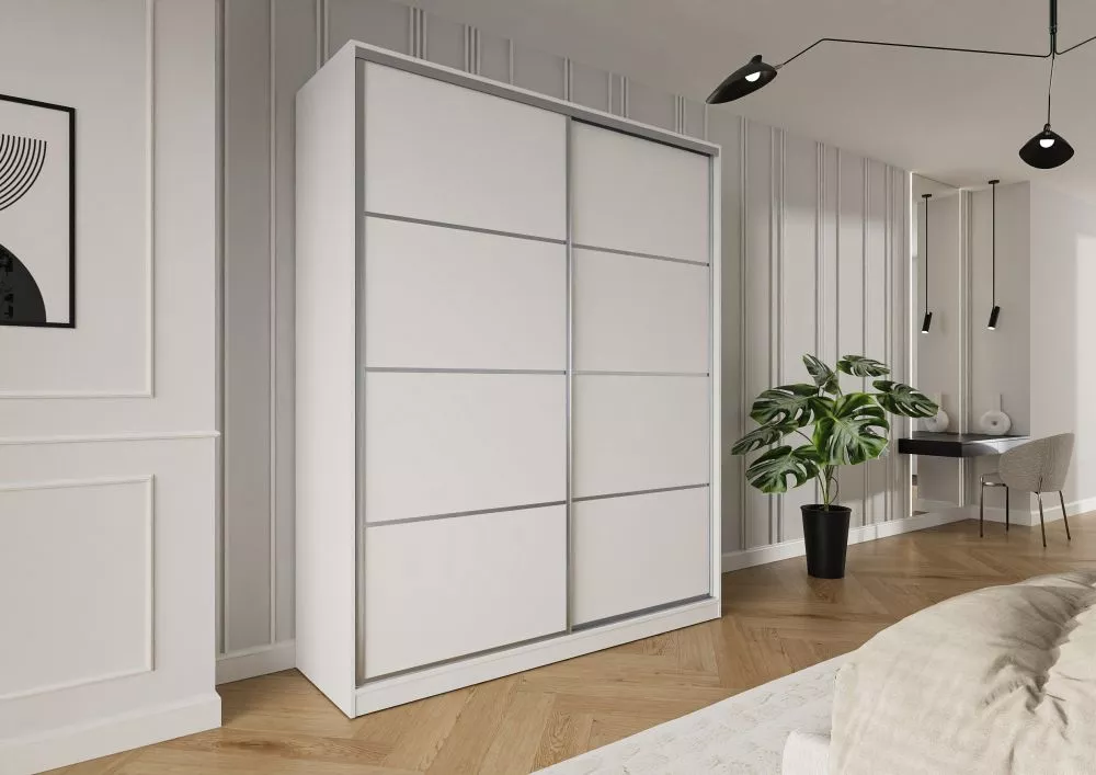 Skapis Trend 3 · Balts · 180 × 60 × 245 cm