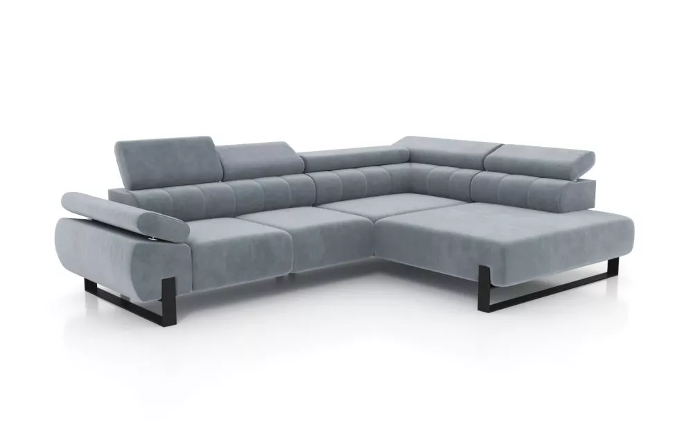 Dīvāns Verica L Standard · Pelēks · 214 × 312 × 79 cm