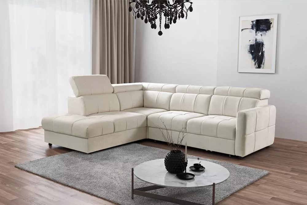 Dīvāns Senso 2 standard · Gaišais krēms · 222 × 261 × 82 cm