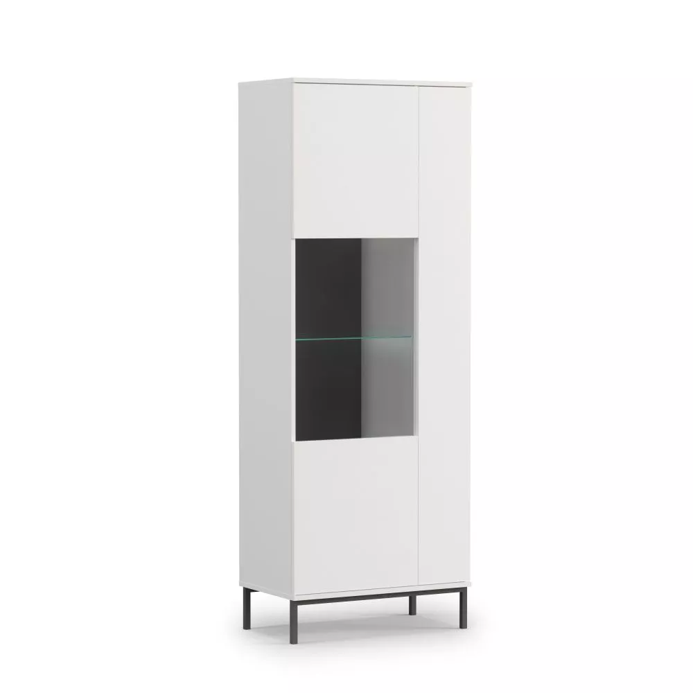 Sekcija Querty QT-07 · Balts · 70 × 41 × 190 cm
