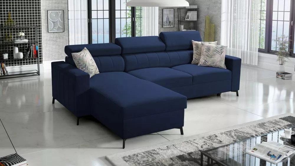 Dīvāns Baltico 1 Mini Premium Standard · Zils · 171 × 250 × 83 cm