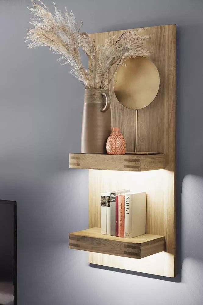 Plaukts Salvador 53 ar LED · Ozols · 50 × 115 × 25 cm