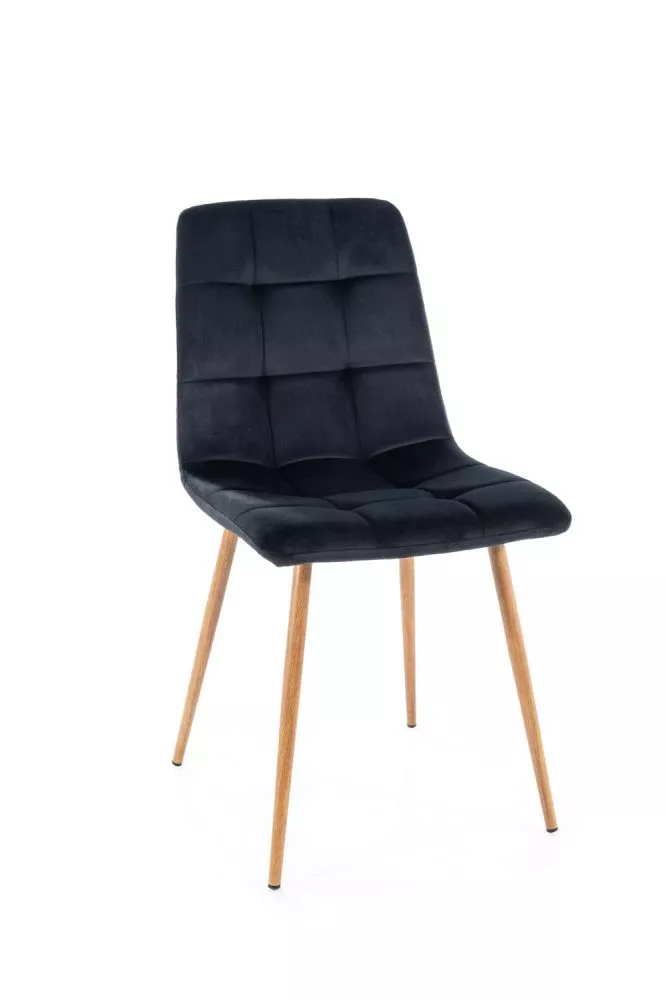 Krēsls Mila D Velvet · Melns · 86 × 45 × 53 cm