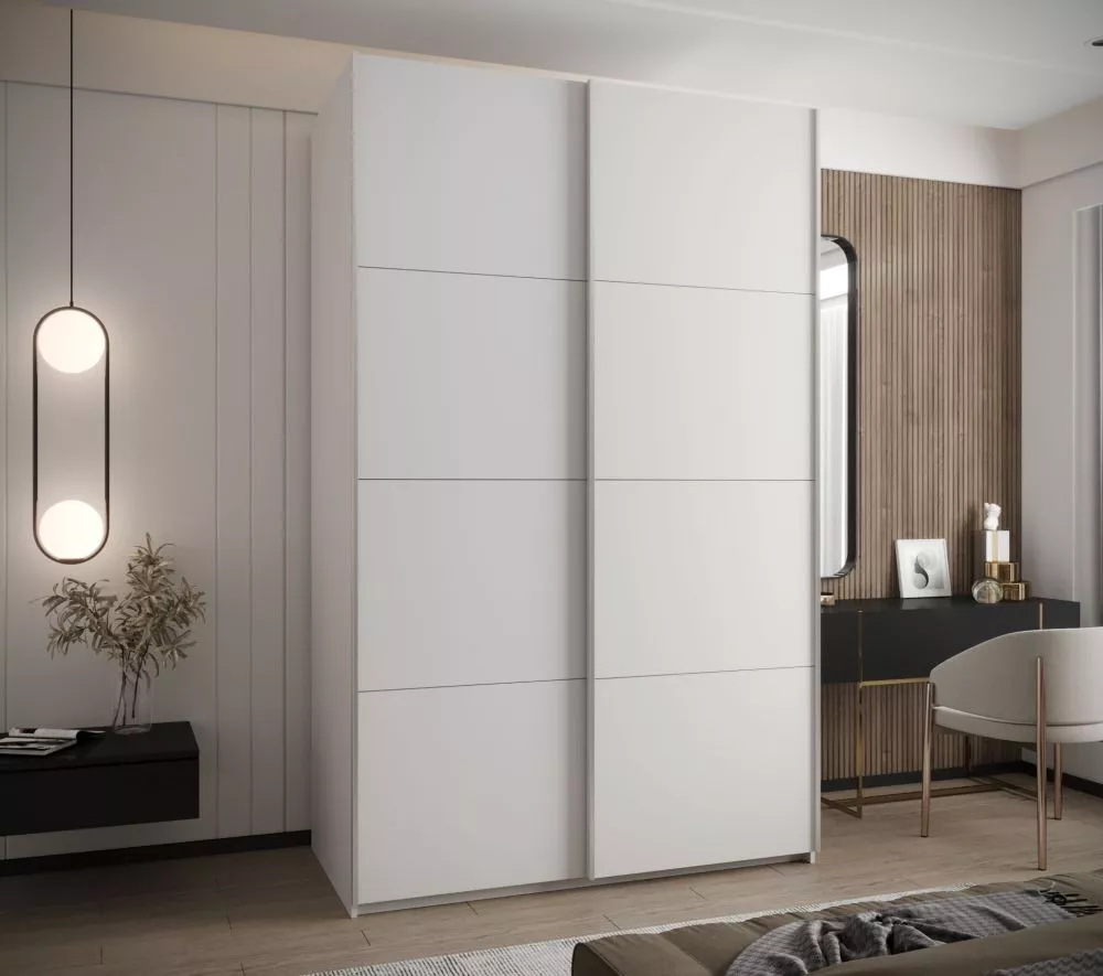 Skapis Lux 1 · Balts · 150 × 61 × 245.5 cm