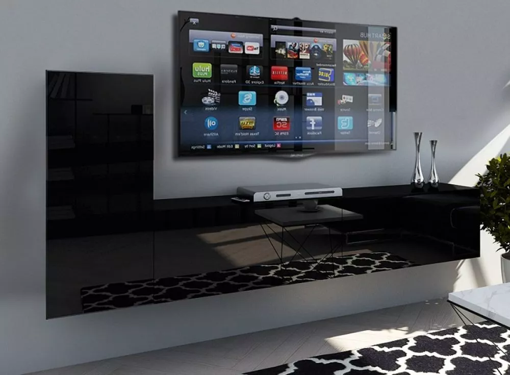 Sekcija Concept 43 · Melns · 219 × 35 × 83 cm