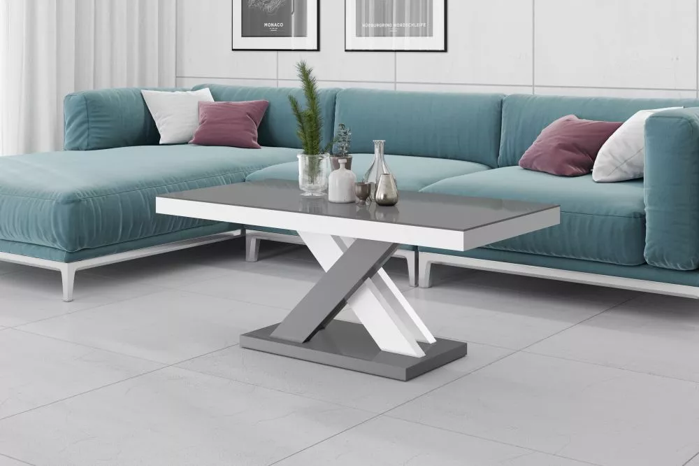 Žurnālgalds Xenon Lux Mini Gloss Korpusa krāsa: pelēks, · 120 × 60 × 50 cm