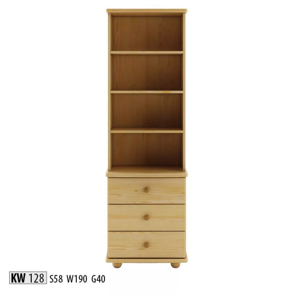 Sekcija KW 128 · Priede · 58 × 40 × 190 cm