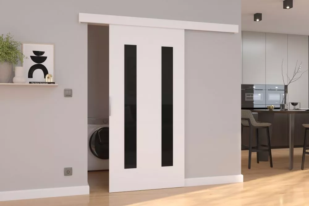 Bīdāmās durvis Hers · Balts · 86 × 205 cm