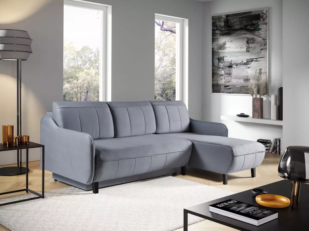 Dīvāns Auris standard · Pelēks · 152 × 219 × 88 cm