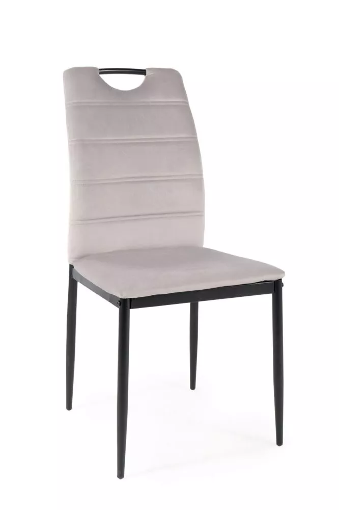 Krēsls Rip Velvet · Gaiši pelēks · 92 × 44 × 38 cm