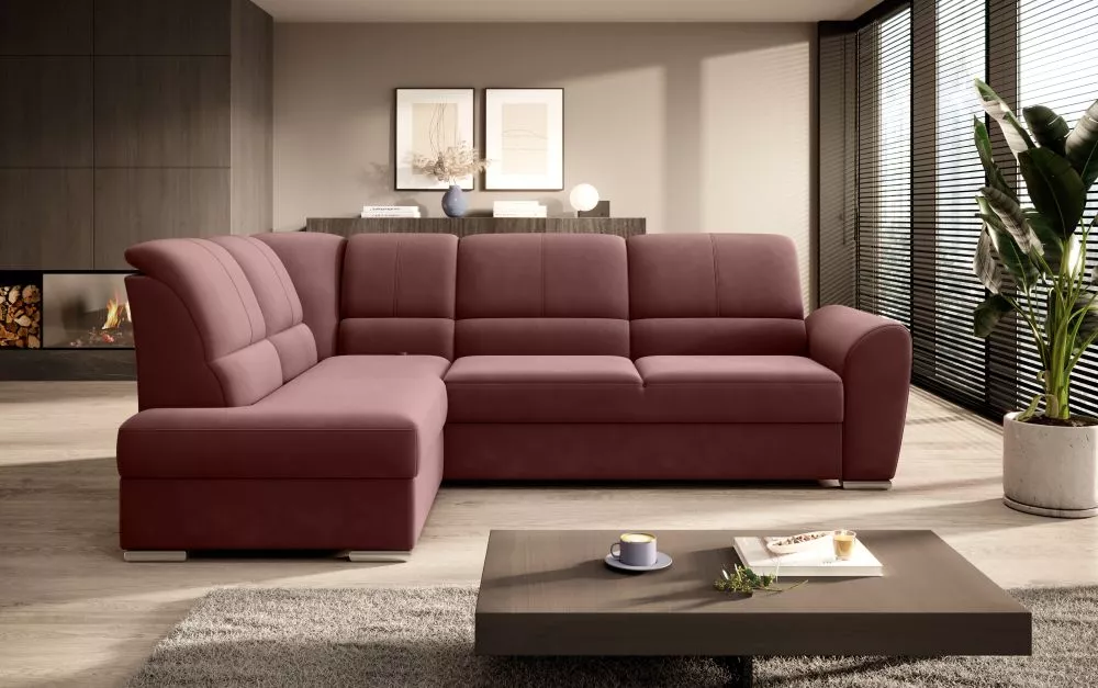 Dīvāns Siber Relax Standard · Rozā · 186 × 270 × 93 cm