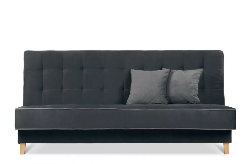 Dīvāns Dozer Comfort Standard · Melns + pelēks · 93 × 198 × 85 cm