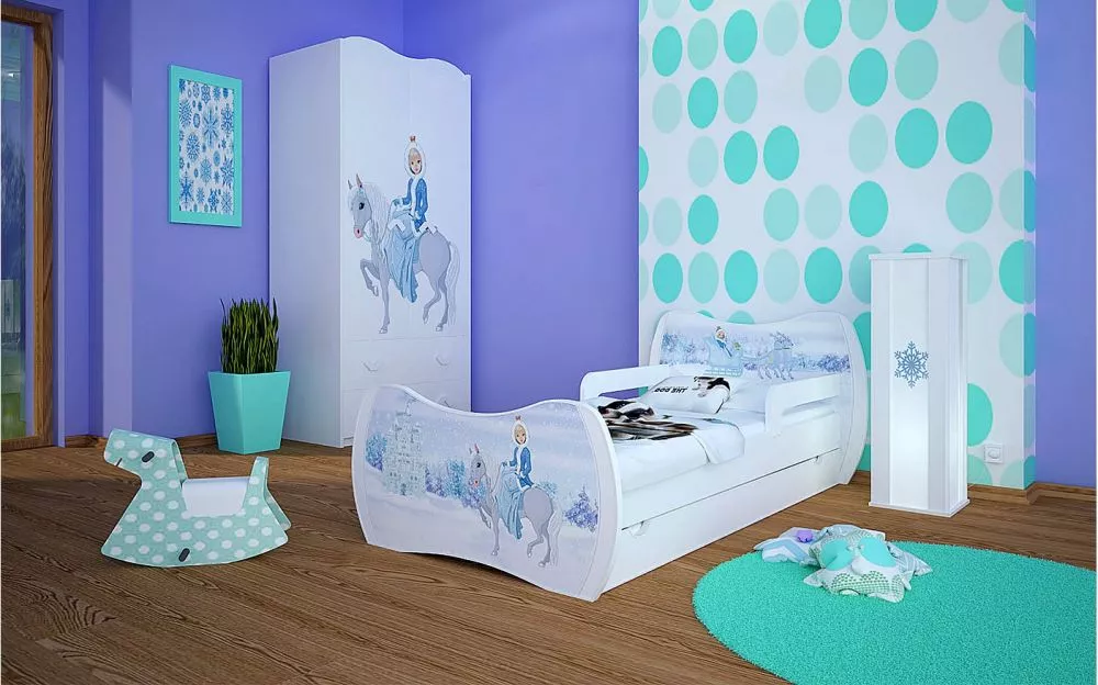 Bērnu gulta Dream L04 160x80 DM32 ar stelāžu Guļamvietas platums: 80 cm, Guļamvietas garums: 160 cm, · 104 × 164 × 71 cm