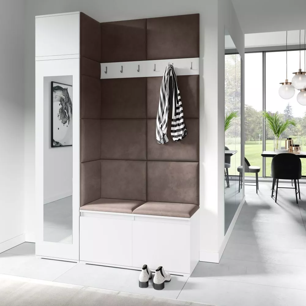 Apavu plaukts Emi 22 Trinity Korpusa krāsa: balts, · 145 × 225 × 40 cm