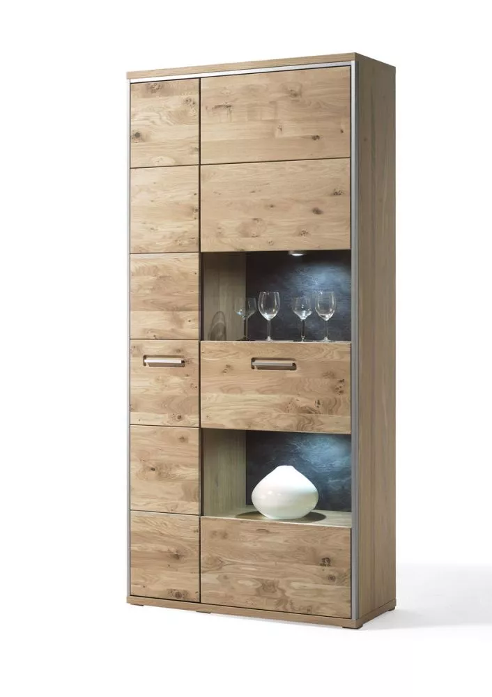 Sekcija Espero 16 ar LED · Ozols · 94 × 39 × 201 cm