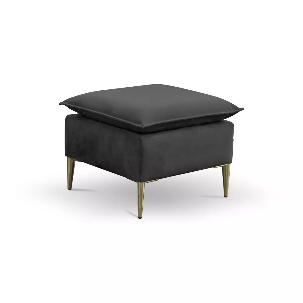 Pufs Bregi P Gold Standard Auduma numurs: Tiffany 19, · Grafīts · 50 × 45 × 50 cm