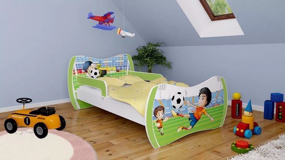 Bērnu gulta Dream L01 140x70 DM27 ar stelāžu Guļamvietas platums: 70 cm, Guļamvietas garums: 140 cm, · 94 × 144 × 71 cm