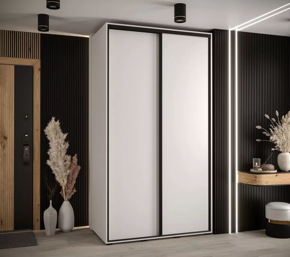 Skapis Cannes 1 · Balts · 140 × 60 × 205.2 cm