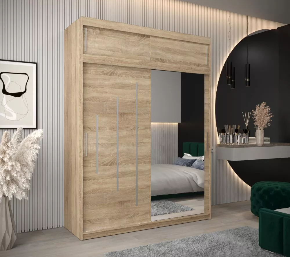 Skapis York 2 Premium · Sonoma · 180 × 62 × 240 cm