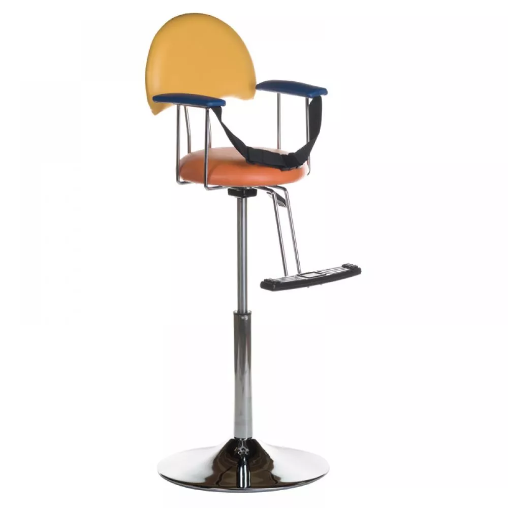 Frizieru krēsls BCH-609 · Oranžs + dzeltens · 40 × 116 × 40 cm