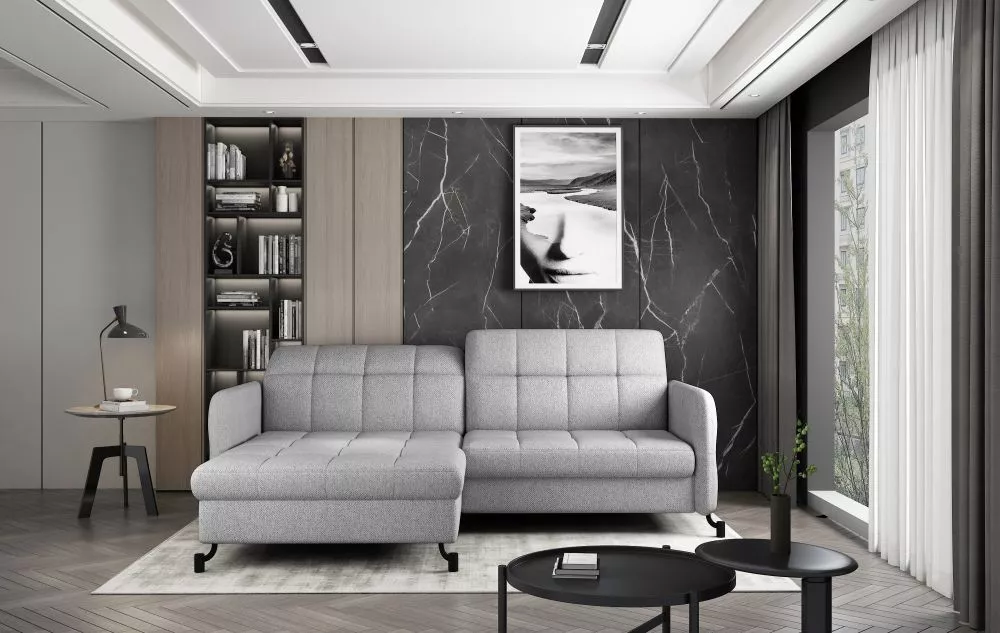 Dīvāns Lorelle Relax standard · Gaiši pelēks · 160 × 225 × 105 cm