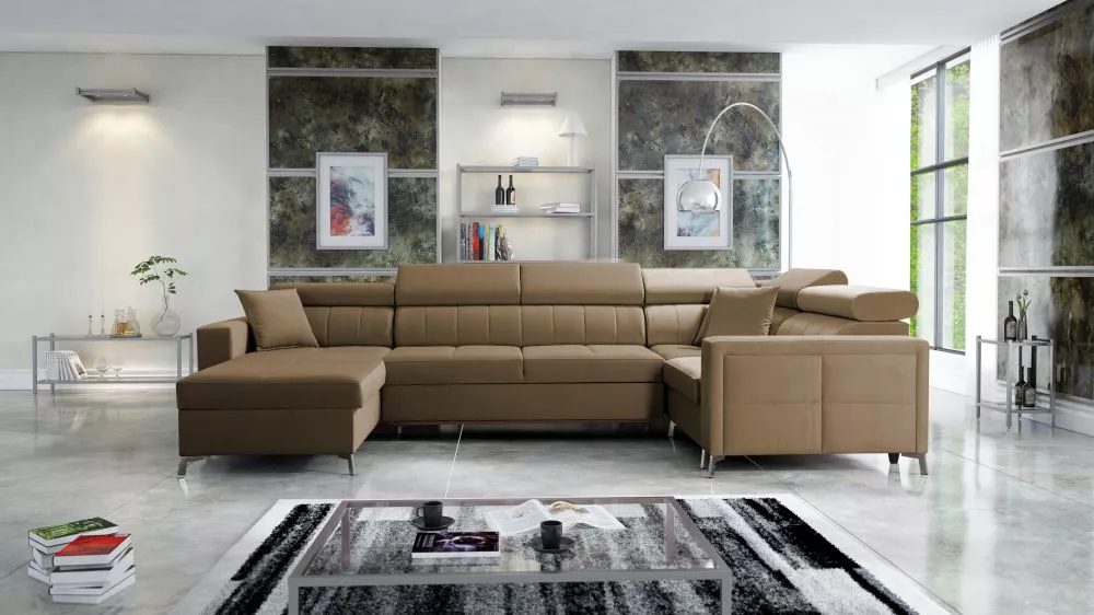 Dīvāns Side 5 Mini Standard · Brūns · 198 × 332 × 83 cm