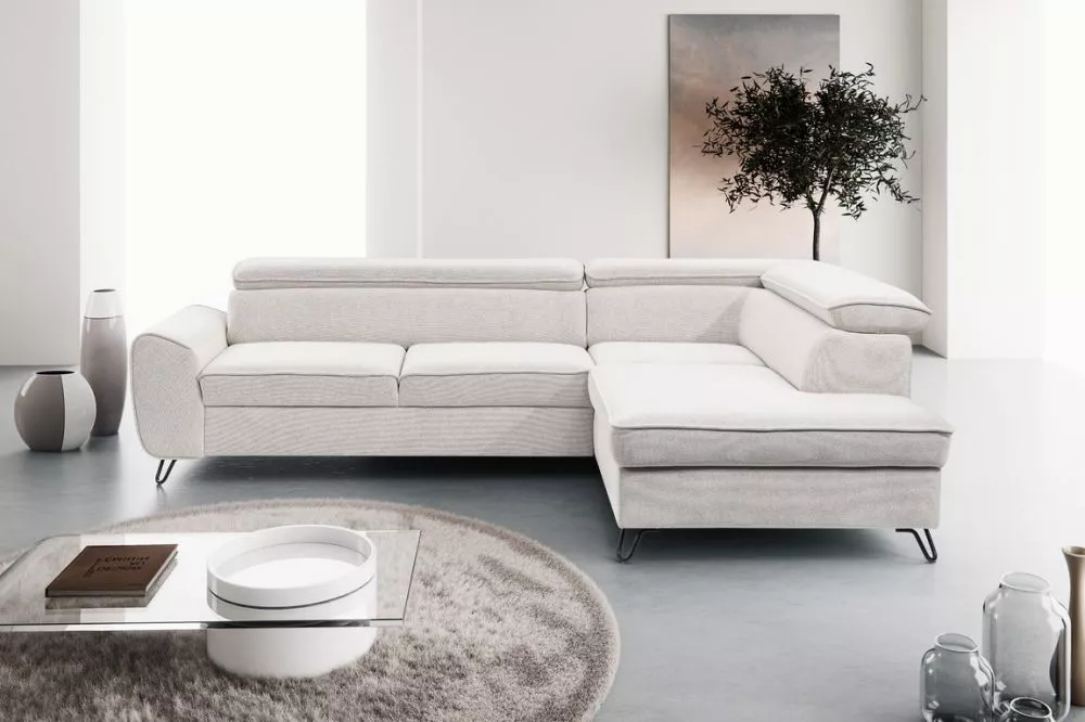 Dīvāns Idylla Standard · Gaiši pelēks · 200 × 250 × 70 cm