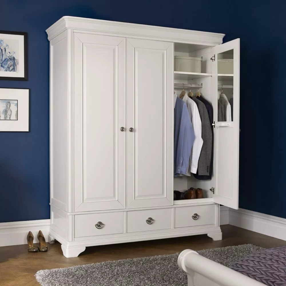 Skapis Chantilly CHA 82-4 · Balts · 210 × 63 × 200 cm
