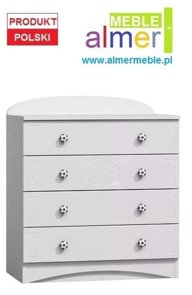 Kumode Team 1 · Balts · 80 × 47 × 102 cm