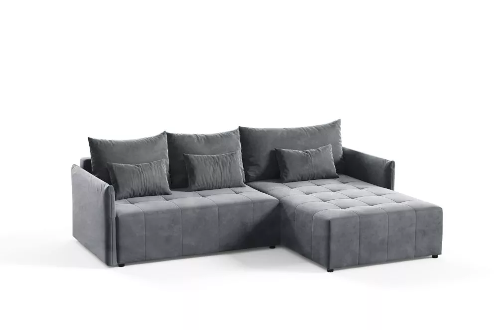 Dīvāns Beeniuu L Standard · Tumši pelēks · 180 × 260 × 80 cm