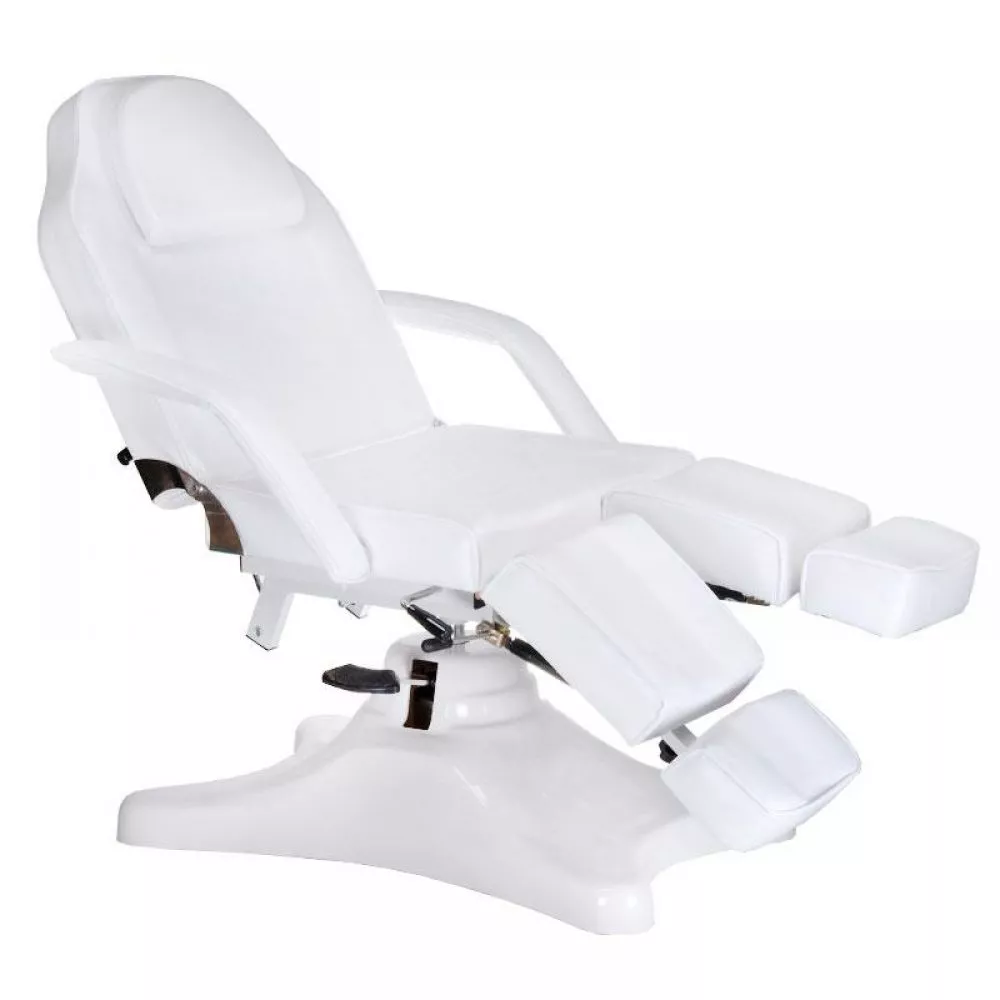 Kosmetologu kušete BD-8243 Sēdekļa platums: 62 cm, · Balts · 177 × 60 cm